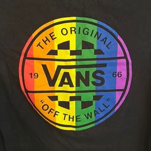 Vans rainbow tshirt- women’s XS- EUC!